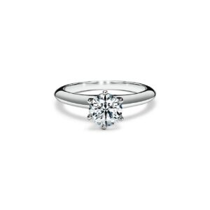 Tiffany セッティング エンゲージメント リング プラチナ